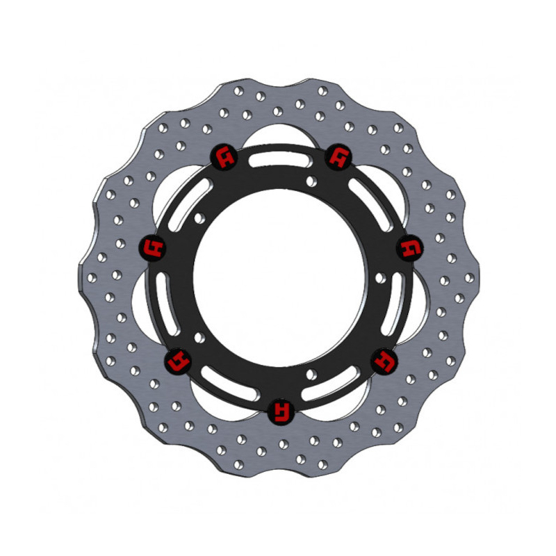 Accossato ELITE Floating Front Steel Brake Disc 298mm for Yamaha MT-09 XSR900 YZF-R3