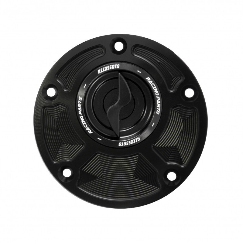 Accossato Fuel Cap Quick Action for Ducati 848 1098 1198 ST SS Monster black