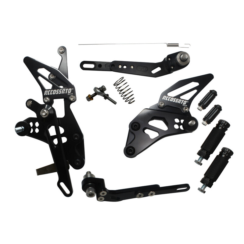 Accossato Adjustable Rearsets for MV Agusta F3 675 800
