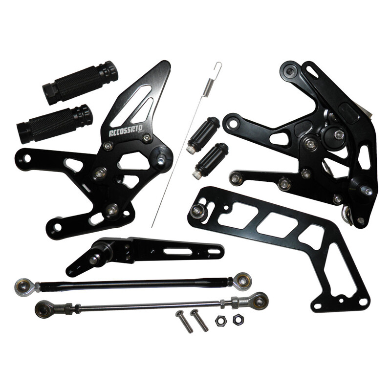 Accossato Adjustable Rearsets for Yamaha MT-10 2016 - 2019