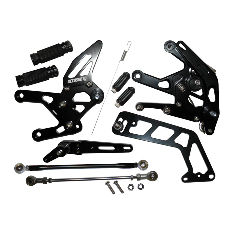 Accossato Adjustable Rearsets for Kawasaki Z125 PRO 2015 - 2017