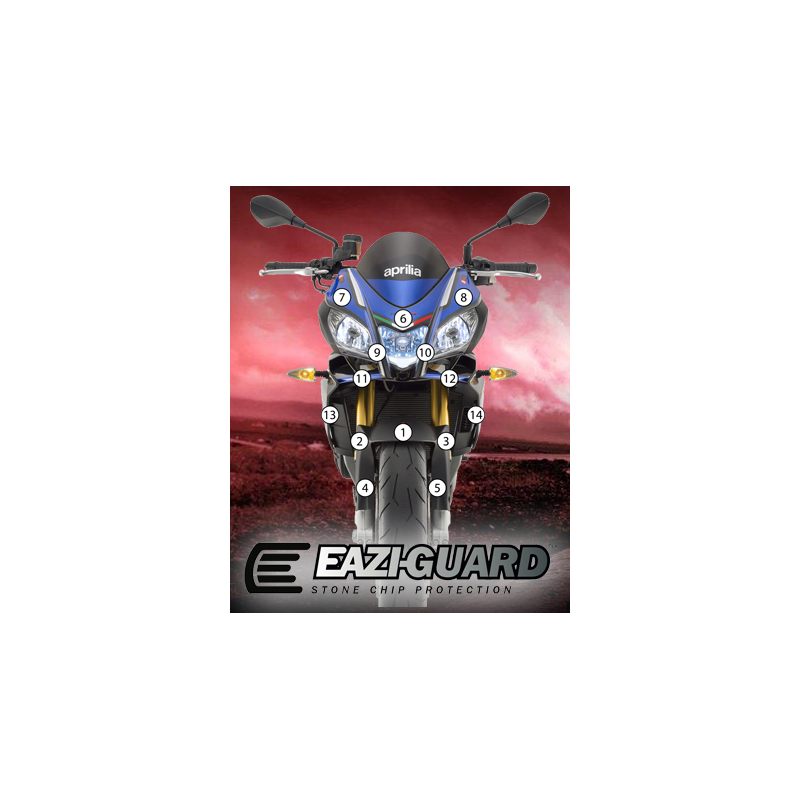 Eazi-Guard Paint Protection Film for Aprilia Tuono V4 2015 - 2017  gloss