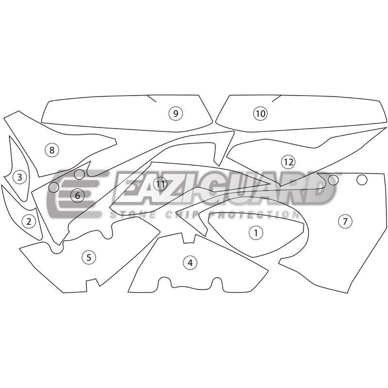 Eazi-Guard Paint Protection Film for BMW S1000RR 2015 - 2017  gloss