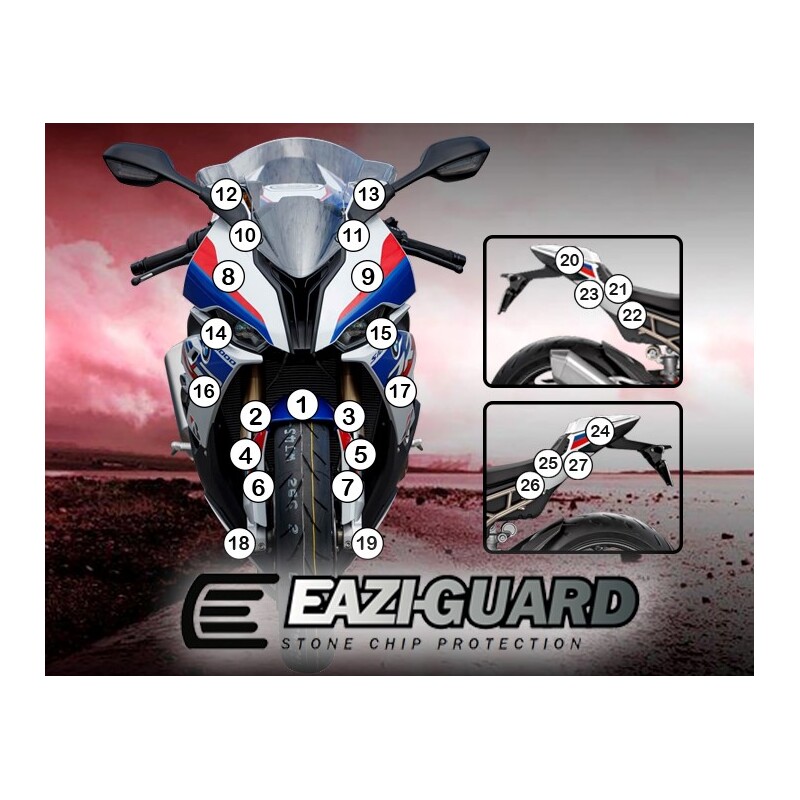 Eazi-Guard Paint Protection Film for BMW S1000RR  gloss