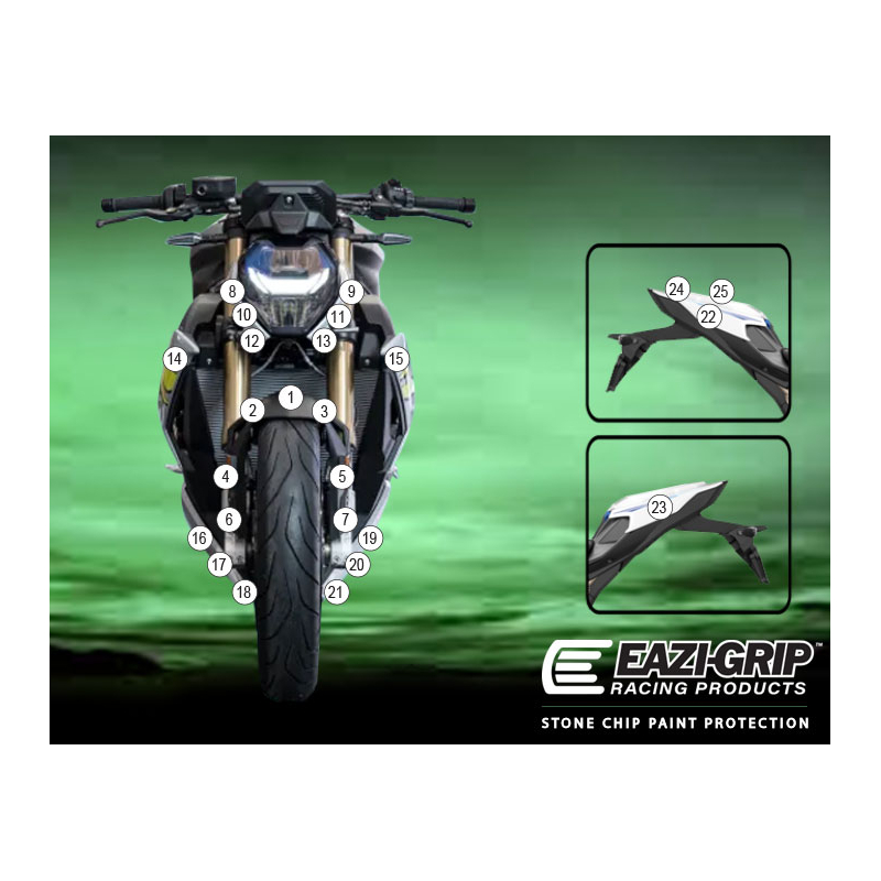 Eazi-Guard Paint Protection Film for BMW S1000R 2021  gloss