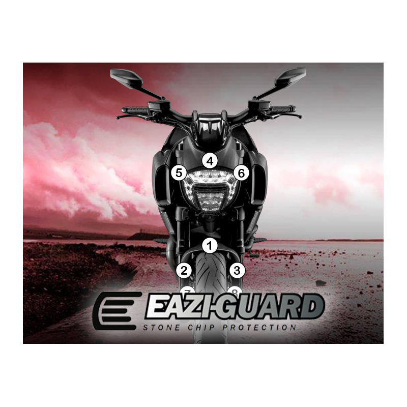 Eazi-Guard Paint Protection Film for Ducati Diavel 2011 - 2018  matte