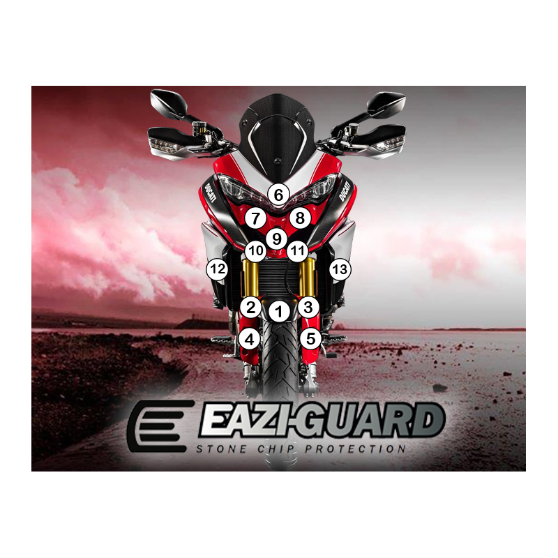 Eazi-Guard Paint Protection Film for Ducati Multistrada 1200 2015 - 2017  gloss