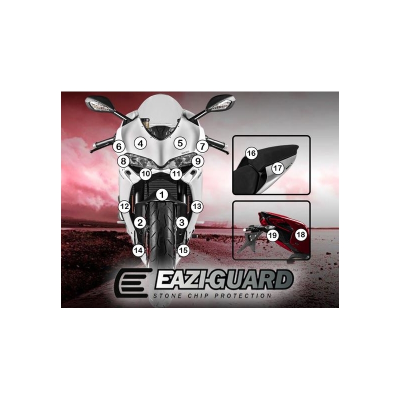 Eazi-Guard Paint Protection Film for Ducati Panigale 959  gloss