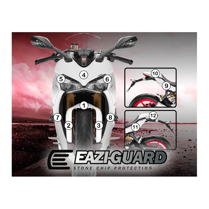 Eazi-Guard Paint Protection Film for Ducati SuperSport 2017 - 2020  matte