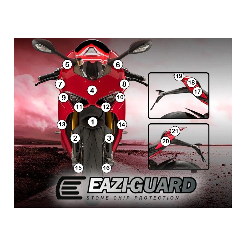 Eazi-Guard Paint Protection Film for Ducati Panigale V4 2018 - 2019  gloss