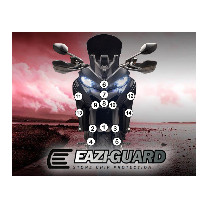 Eazi-Guard Paint Protection Film for Ducati Multistrada 1260 1260S  matte