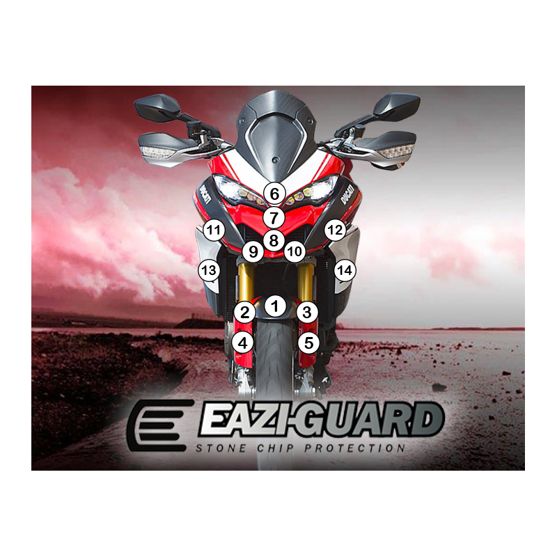 Eazi-Guard Paint Protection Film for Ducati Multistrada 1260 Pikes Peak  gloss