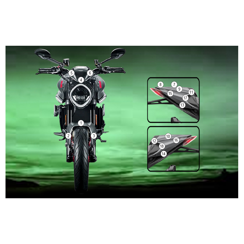 Eazi-Guard Paint Protection Film for Ducati Monster 2021  gloss