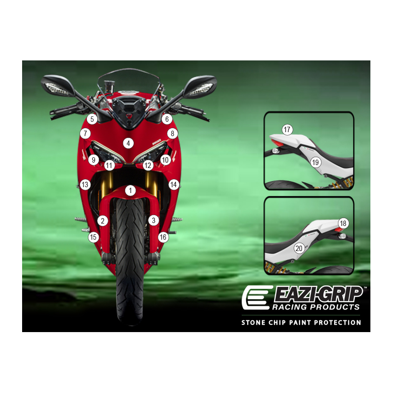 Eazi-Guard Paint Protection Film for Ducati SuperSport 2021  gloss