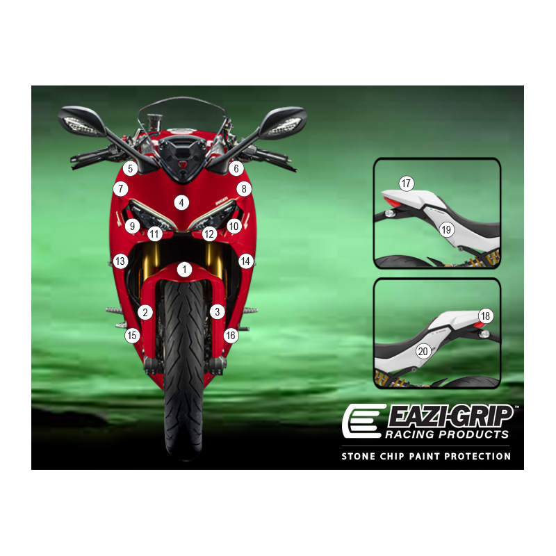 Eazi-Guard Paint Protection Film for Ducati SuperSport 2021  matte