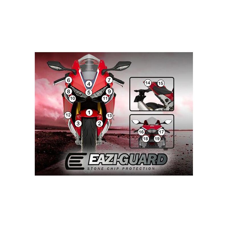 Eazi-Guard Paint Protection Film for Honda CBR1000RR 2017 - 2019  gloss