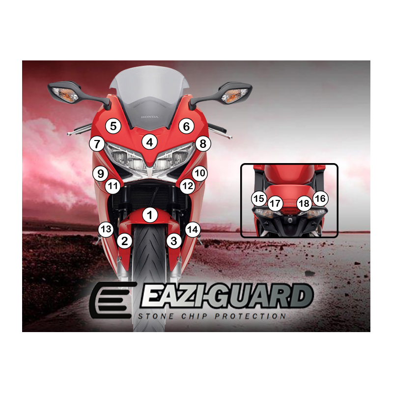 Eazi-Guard Paint Protection Film for Honda VFR800 2014 - 2017  gloss