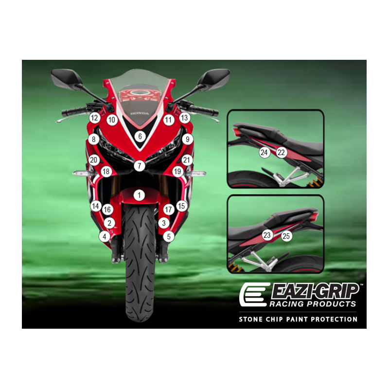 Eazi-Guard Paint Protection Film for Honda CBR650R 2019  gloss