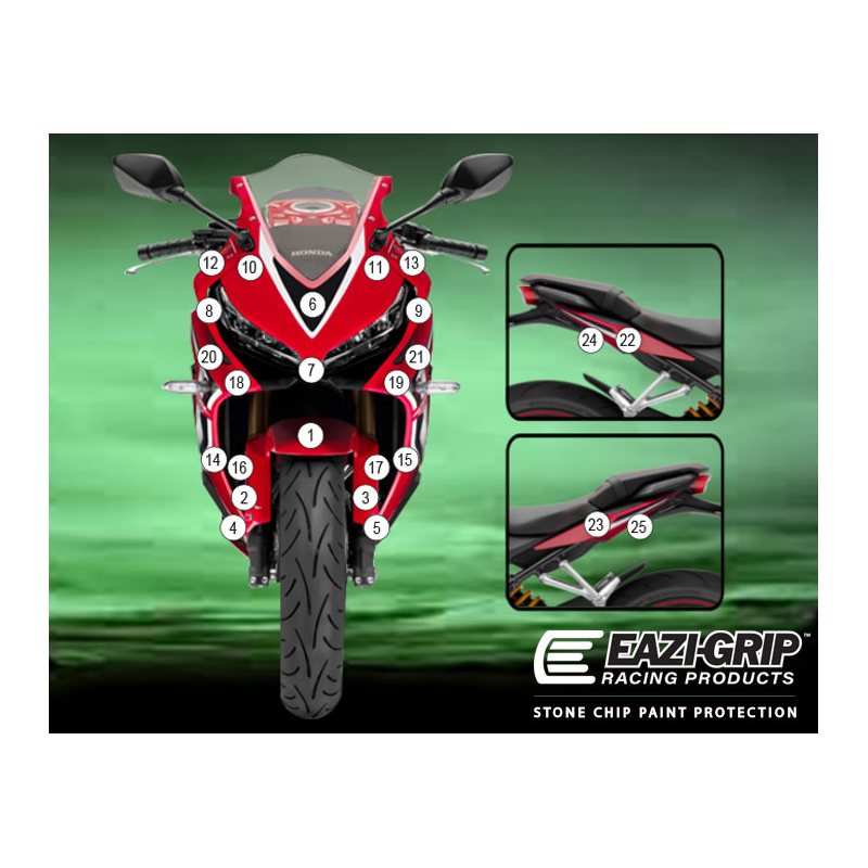 Eazi-Guard Paint Protection Film for Honda CBR650R 2019 - 2023  gloss