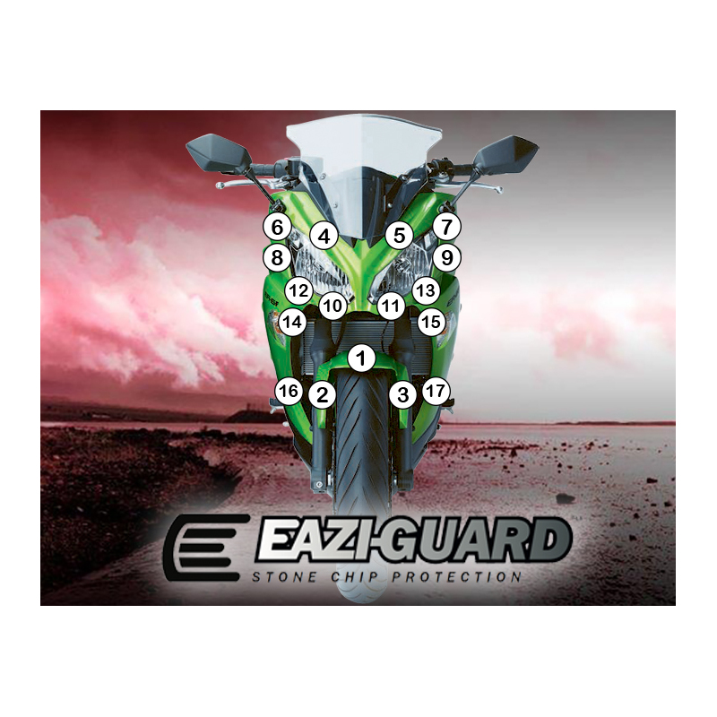 Eazi-Guard Paint Protection Film for Kawasaki Ninja 650 2012 - 2016  matte