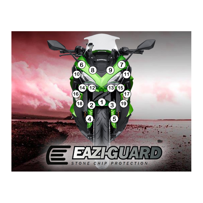 Eazi-Guard Paint Protection Film for Kawasaki Ninja 1000 2017 - 2019  gloss