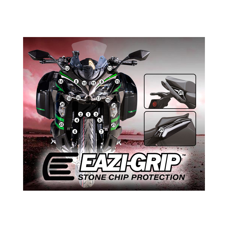 Eazi-Guard Paint Protection Film for Kawasaki Ninja 1000SX  gloss