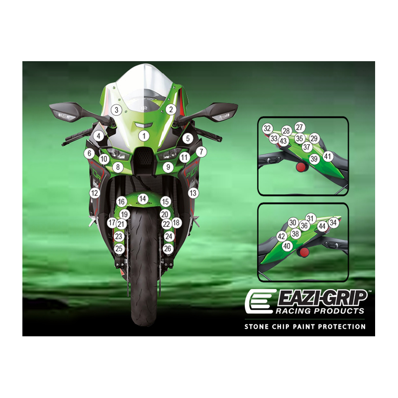 Eazi-Guard Paint Protection Film for Kawasaki ZX-10R RR  gloss