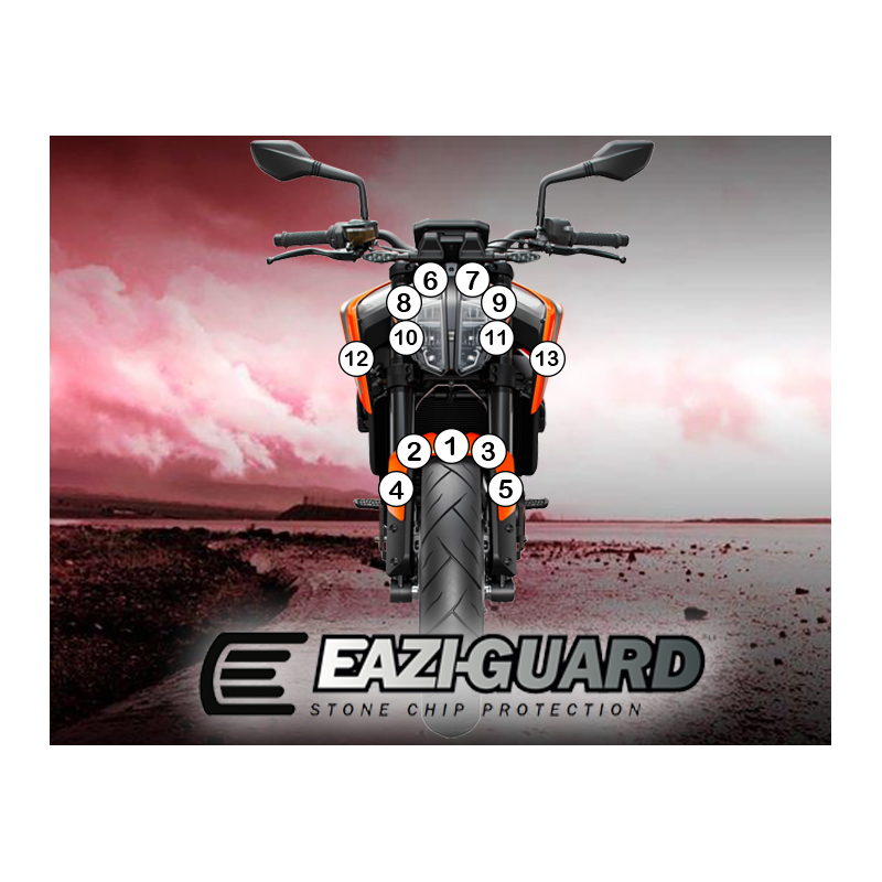 Eazi-Guard Paint Protection Film for KTM 790 890 Duke  gloss