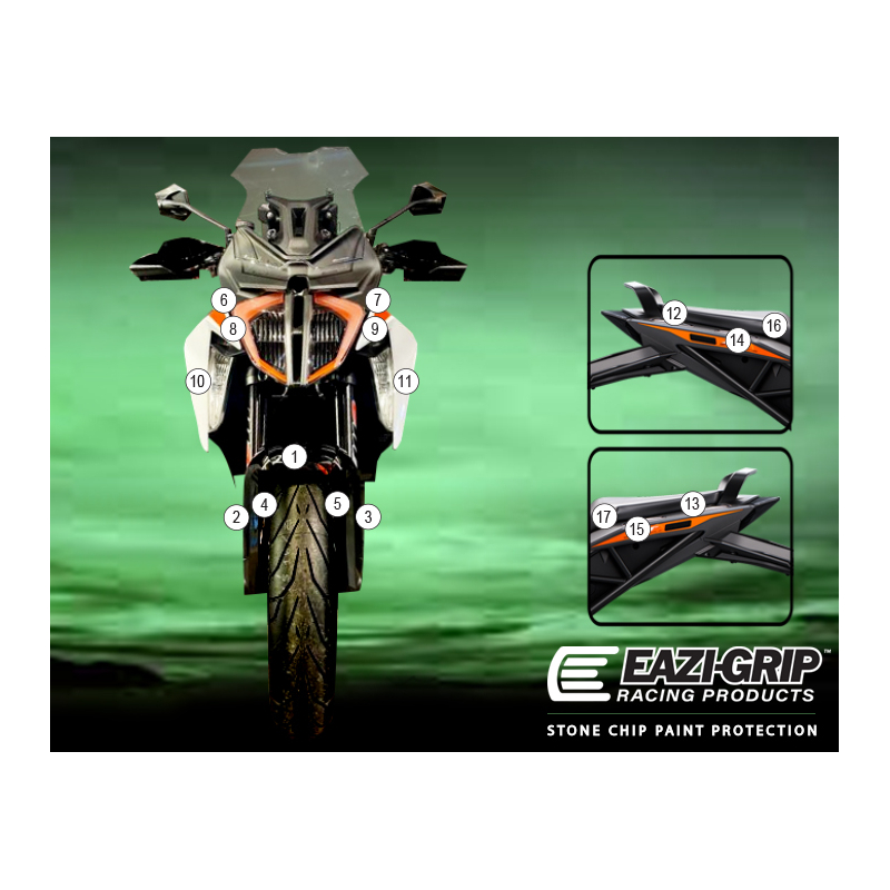 Eazi-Guard Paint Protection Film for KTM 1290 Super Duke GT  gloss