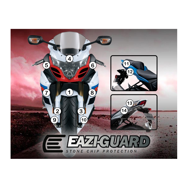 Eazi-Guard Paint Protection Film for Suzuki GSX-R 1000 2009 - 2016  matte