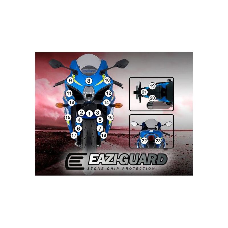Eazi-Guard Paint Protection Film for Suzuki GSX-R 1000  matte