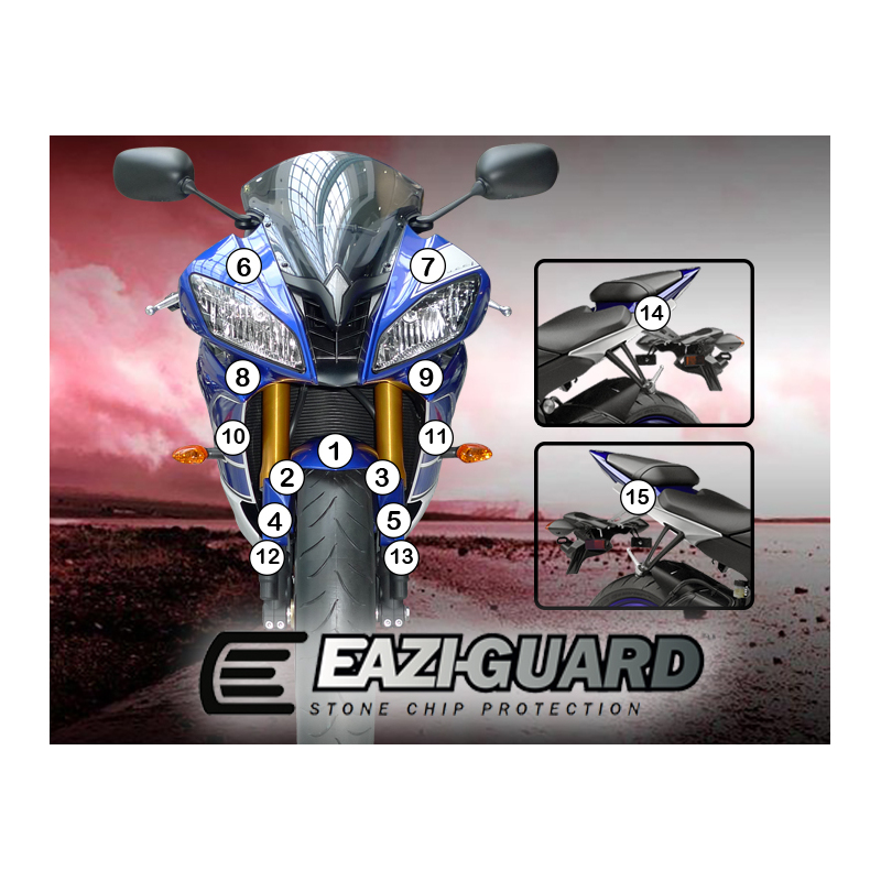 Eazi-Guard Paint Protection Film for Yamaha YZF-R6 2008 - 2016  matte
