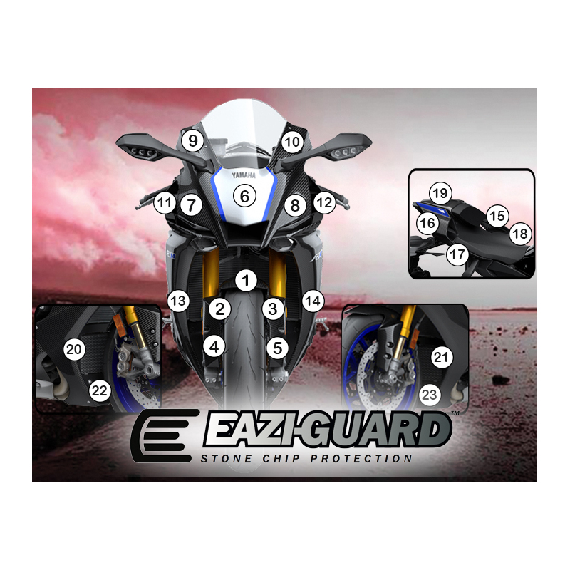 Eazi-Guard Paint Protection Film for Yamaha YZF-R1M 2020  gloss