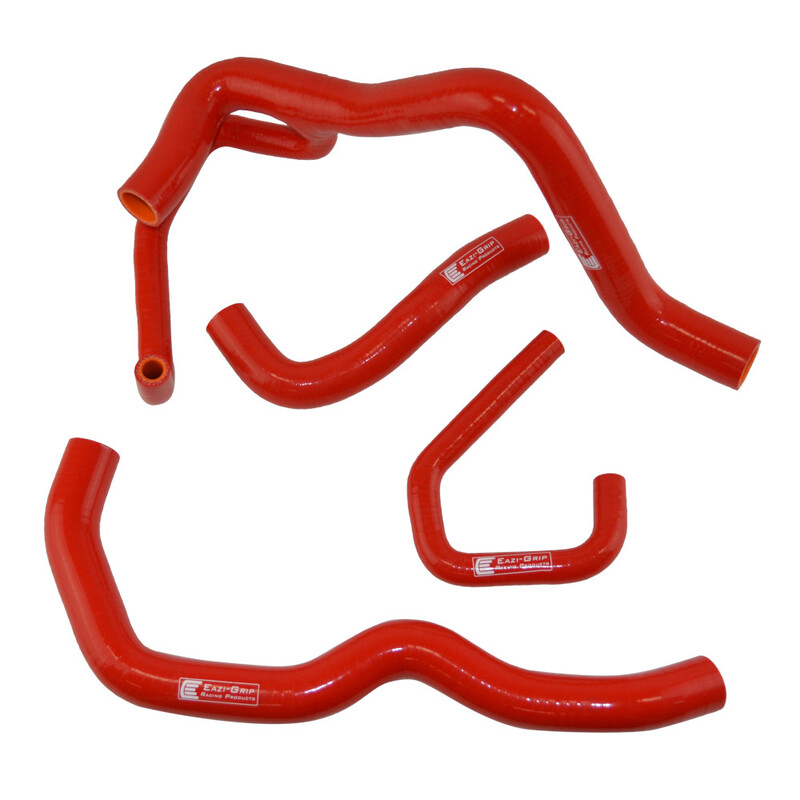 Eazi-Grip Silicone Hose Kit (Race) for Kawasaki ZX-6R 2009 - 2021  red