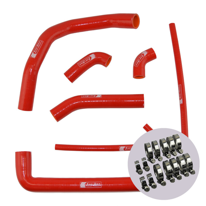 Eazi-Grip Silicone Hose and Clip Kit for Ducati 899 959 1199 1299 Panigale  red