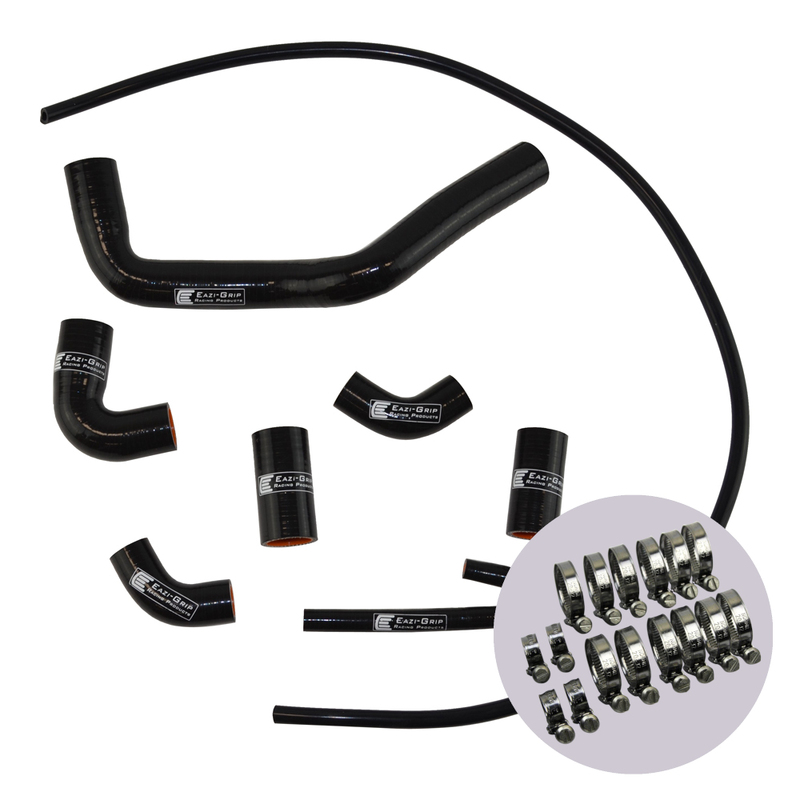 Eazi-Grip Silicone Hose and Clip Kit for Ducati Panigale V4  black