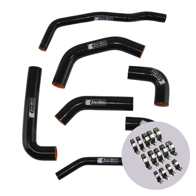Eazi-Grip Silicone Hose and Clip Kit for Kawasaki ZX-10R 2016 - 2020  black