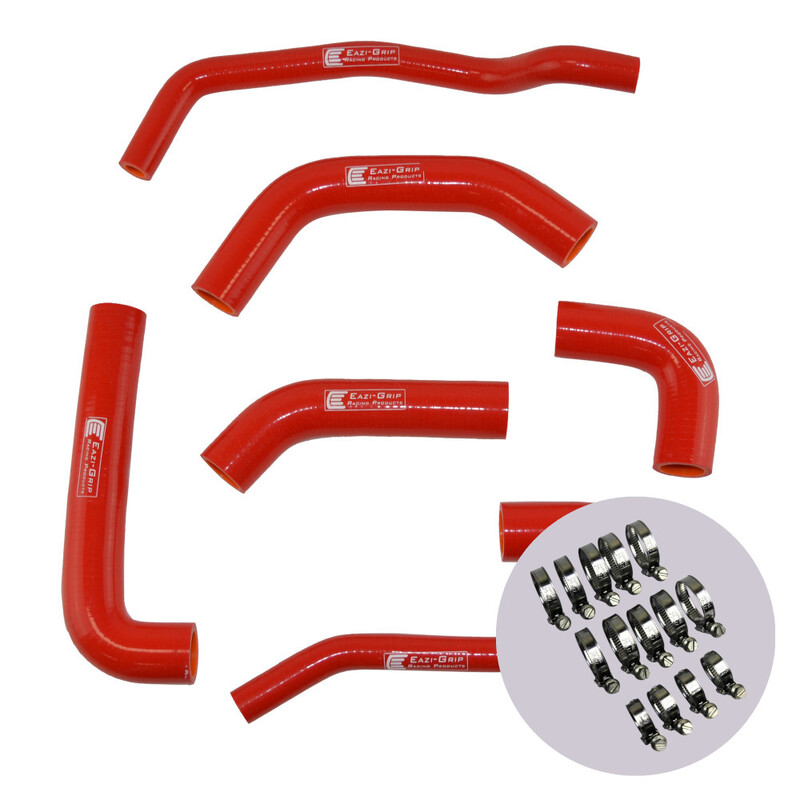 Eazi-Grip Silicone Hose and Clip Kit for Kawasaki ZX-10R 2016 - 2020  red