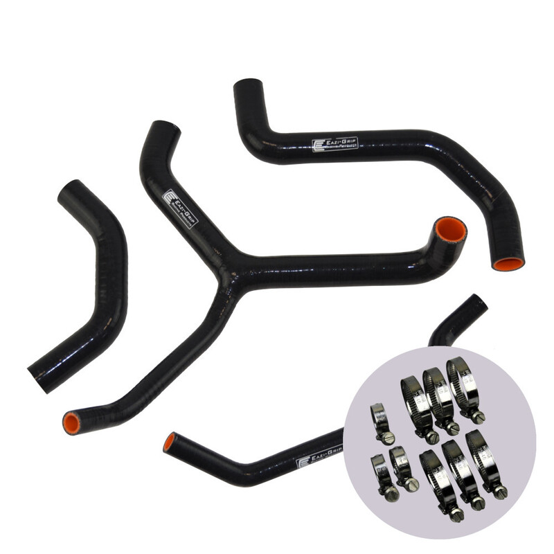 Eazi-Grip Silicone Hose and Clip Kit (Race) for Kawasaki ZX-10R 2016 - 2019  black