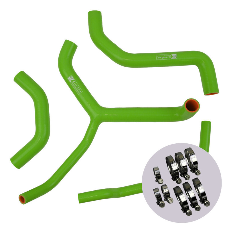 Eazi-Grip Silicone Hose and Clip Kit (Race) for Kawasaki ZX-10R 2016 - 2020  green
