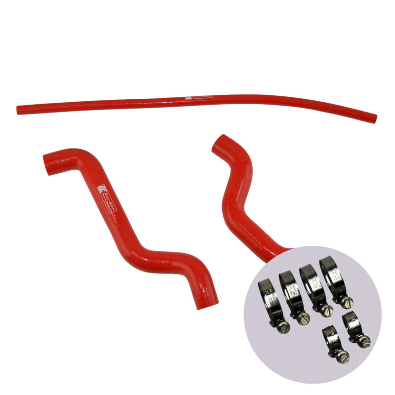 Eazi-Grip Silicone Hose and Clip Kit for Suzuki SV650 2003 – 2014  red