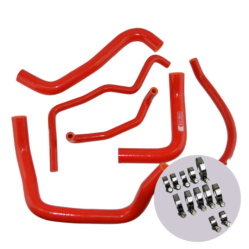 Eazi-Grip Silicone Hose and Clip Kit for Suzuki GSX-R600/750 2011  red