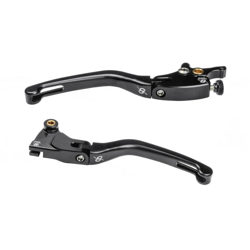 Bonamici Racing Lever Set Compatible With BMW S1000 RR 2019 - Onwards (Black)