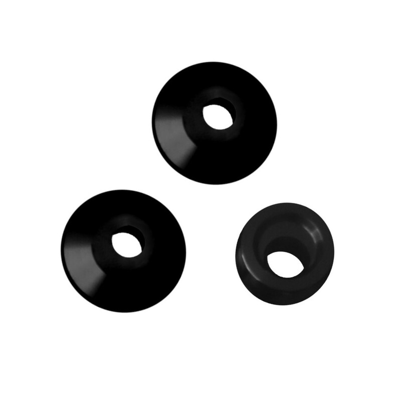 Accossato Spare Inserts Washers for Adjustable Rearsets black