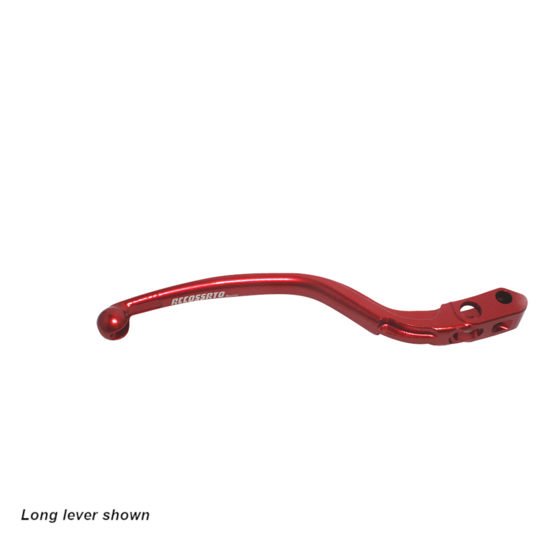 Accossato Fixed Brake Lever for Accossato and Brembo master cylinders  short red 18mm
