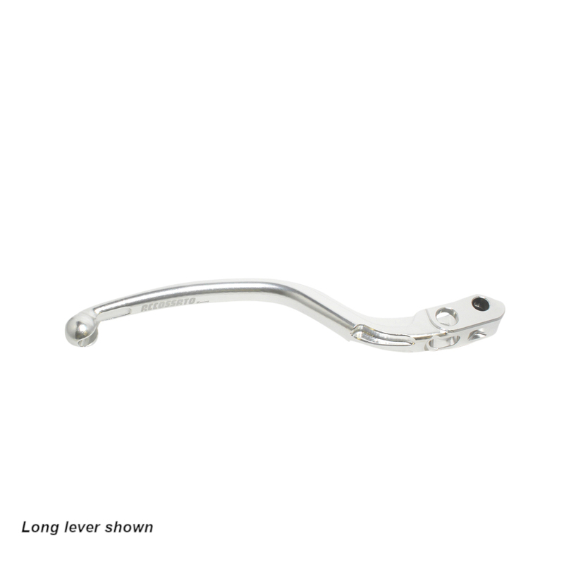 Accossato Fixed Brake Lever for Accossato and Brembo master cylinders  short silver 16mm