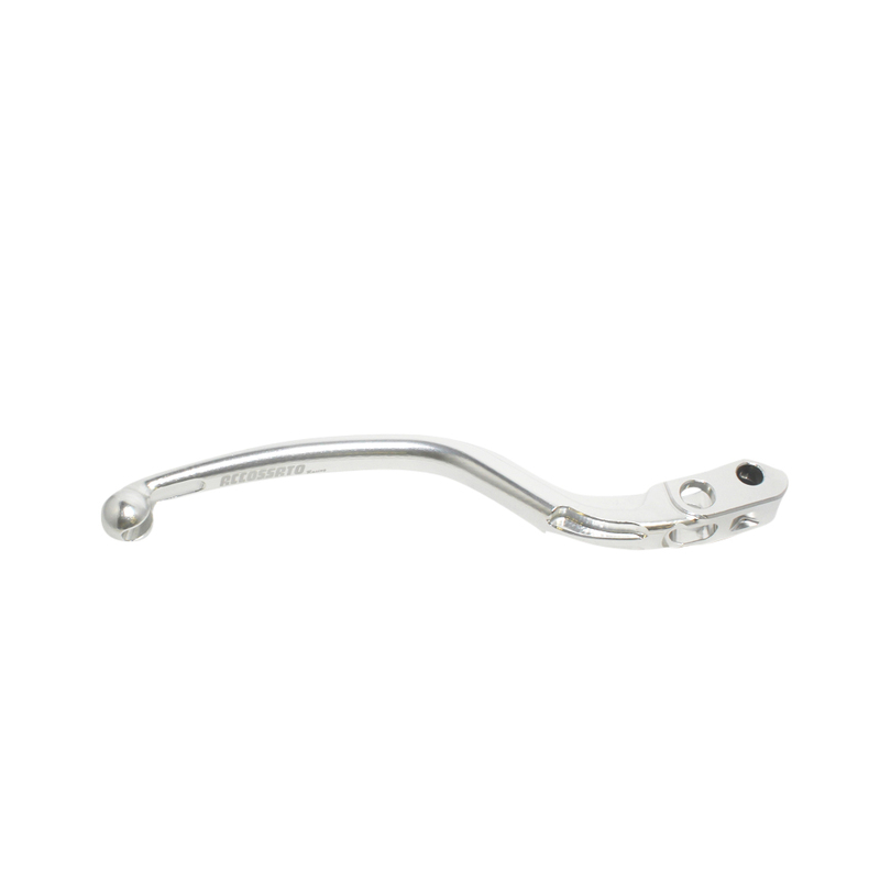 Accossato Fixed Brake Lever for Accossato and Brembo master cylinders  long silver 16mm