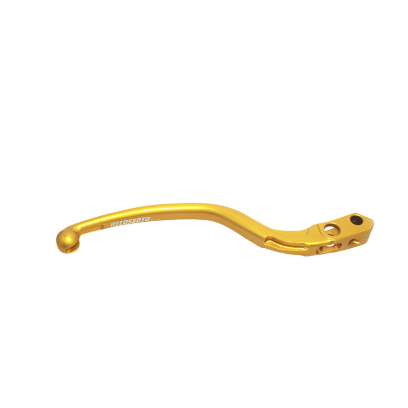 Accossato Fixed Brake Lever for Accossato and Brembo master cylinders  long gold 16mm