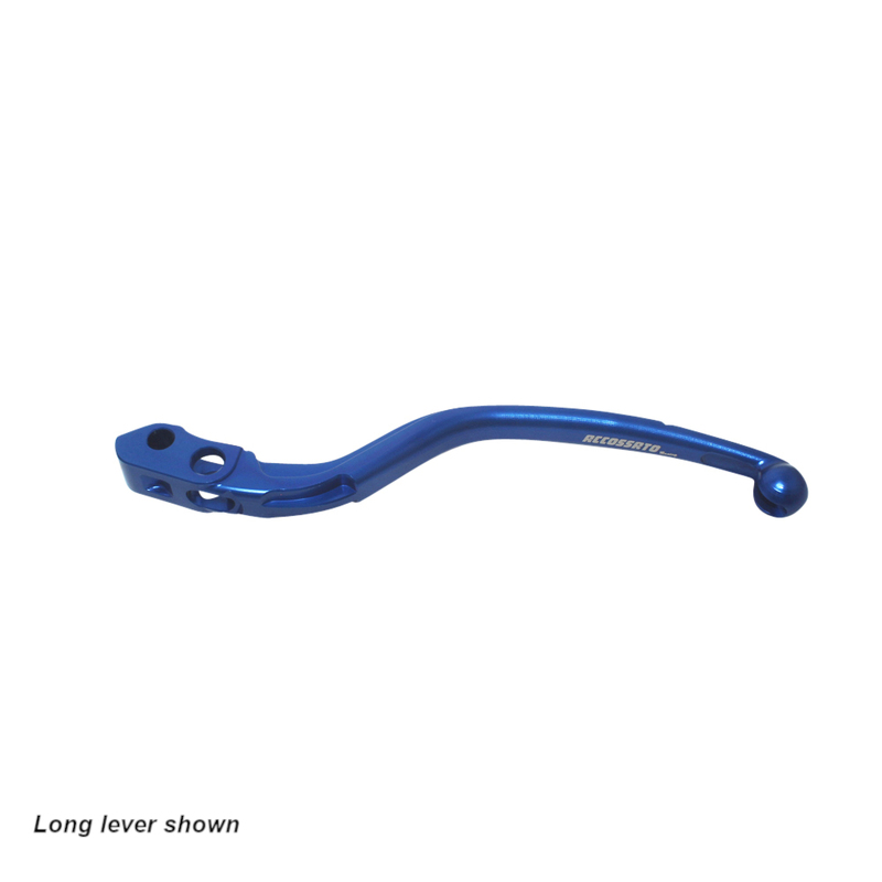 Accossato Fixed Clutch Lever for Accossato and Brembo master cylinders  short blue 16mm