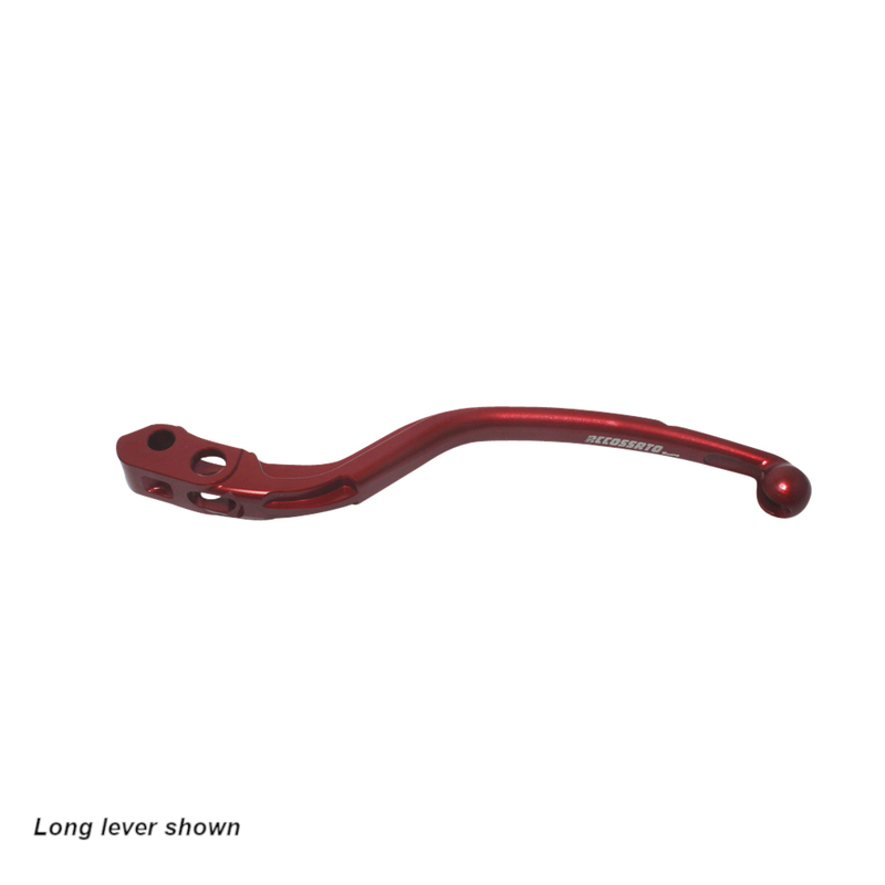 Accossato Fixed Clutch Lever for Accossato and Brembo master cylinders  short red 16mm